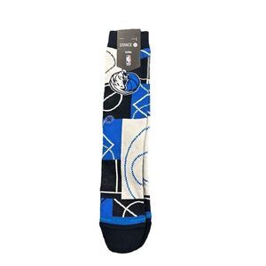 Stance Dallas Mavericks Zone Crew Socks Unisex Size Large Multicolor‎